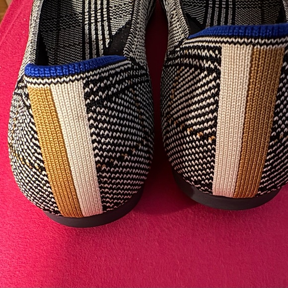 Rothy's Plaid Black and White Flats - Picture 2 of 2